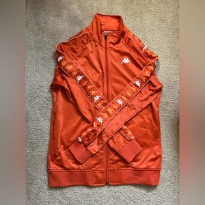 Men’s Large orange Kappa track suit set